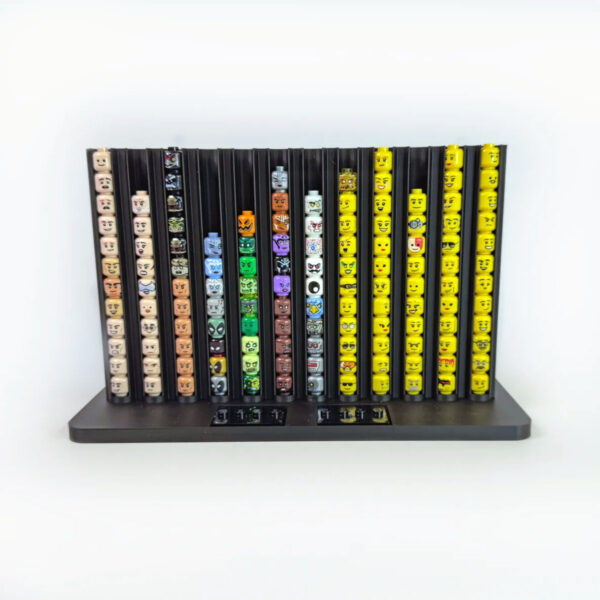 Minifigure head holder, black - FigFix - Infinite Brick